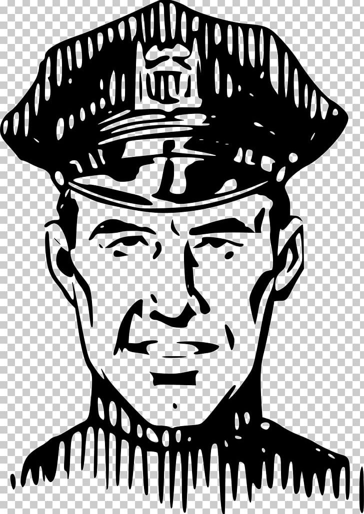 Police Officer PNG, Clipart, Artwork, Black And White, Facial Hair, Hat, Head Free PNG Download