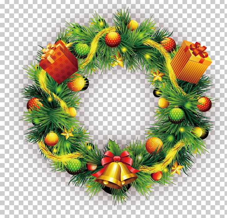 Christmas Decoration Wreath PNG, Clipart, Bell Wreath, Chinese New Year, Christmas, Christmas Frame, Christmas Lights Free PNG Download