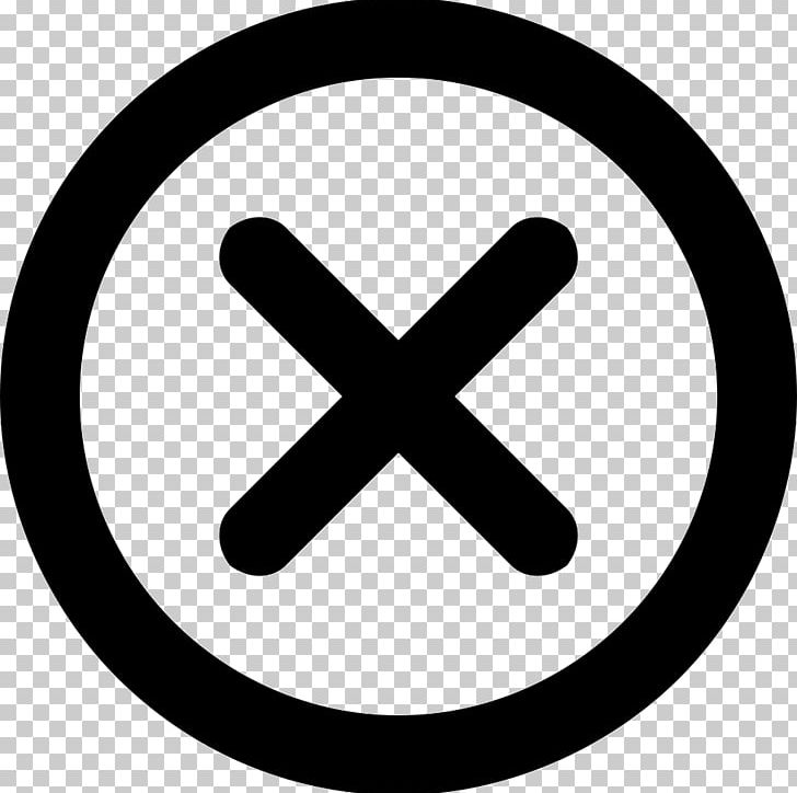 Computer Icons X Mark Symbol Check Mark PNG, Clipart, Area, Black And White, Check Mark, Circle, Clover Free PNG Download