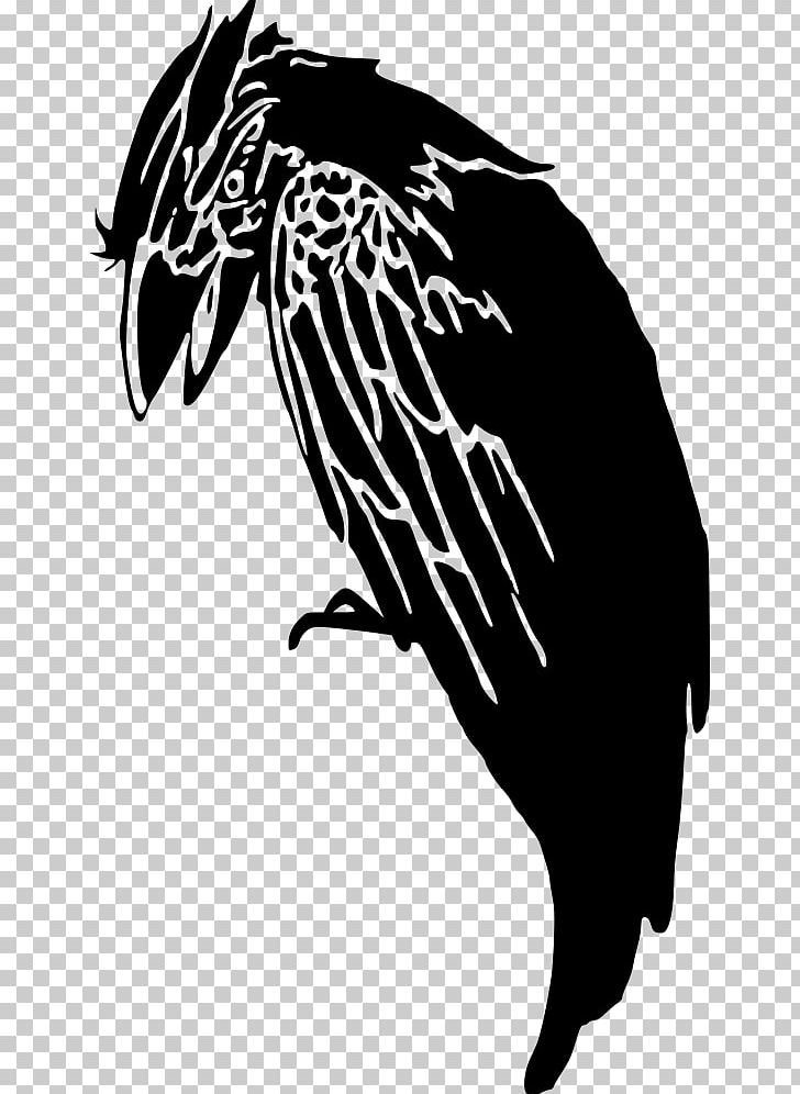 Silhouette Crow PNG, Clipart, Animals, Art, Art Black And White, Beak, Bird Free PNG Download