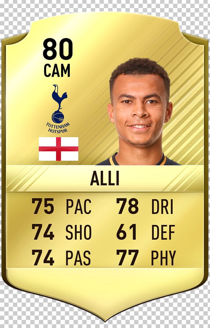 Dele Alli Tottenham Hotspur F.C. FIFA 18 England National Football Team FIFA 17 PNG, Clipart, 2018 World Cup, Brand, Dele Alli, England National Football Team, Eric Dier Free PNG Download