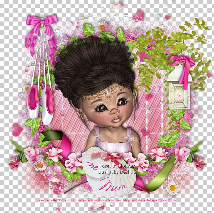 Floral Design Pink M Character Fiction PNG, Clipart, Art, Black Hair, Brown Hair, Character, Child Free PNG Download