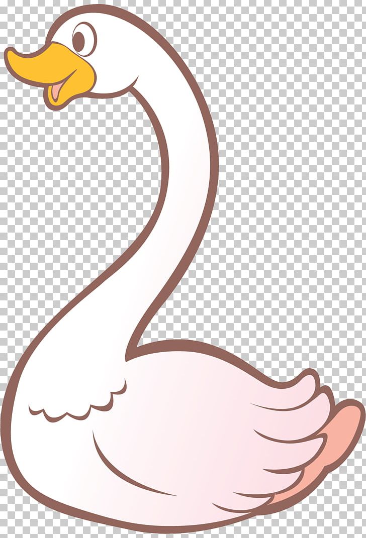 Goose Cygnini Bird Cartoon PNG, Clipart, Animals, Area, Arm, Artwork, Beak Free PNG Download