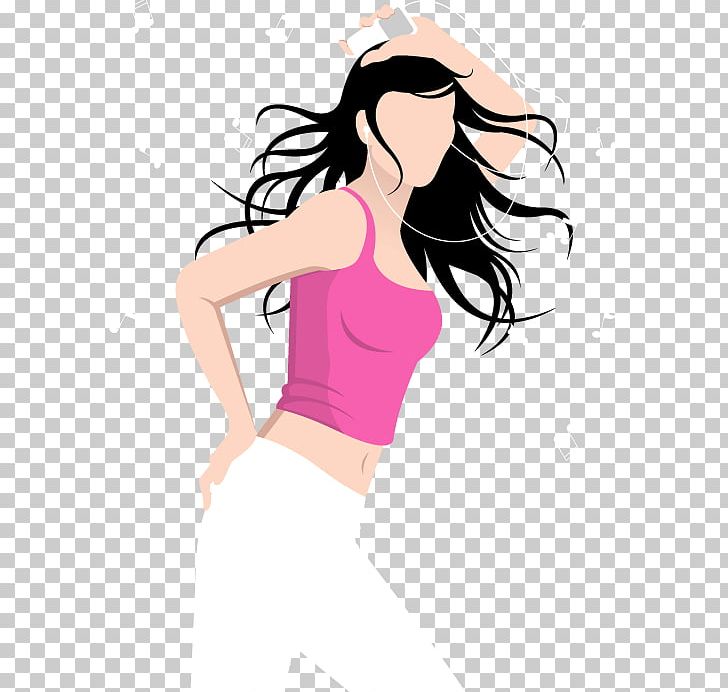 Woman Illustration PNG, Clipart, Abdomen, Active Undergarment, Arm, Black Hair, Cartoon Free PNG Download