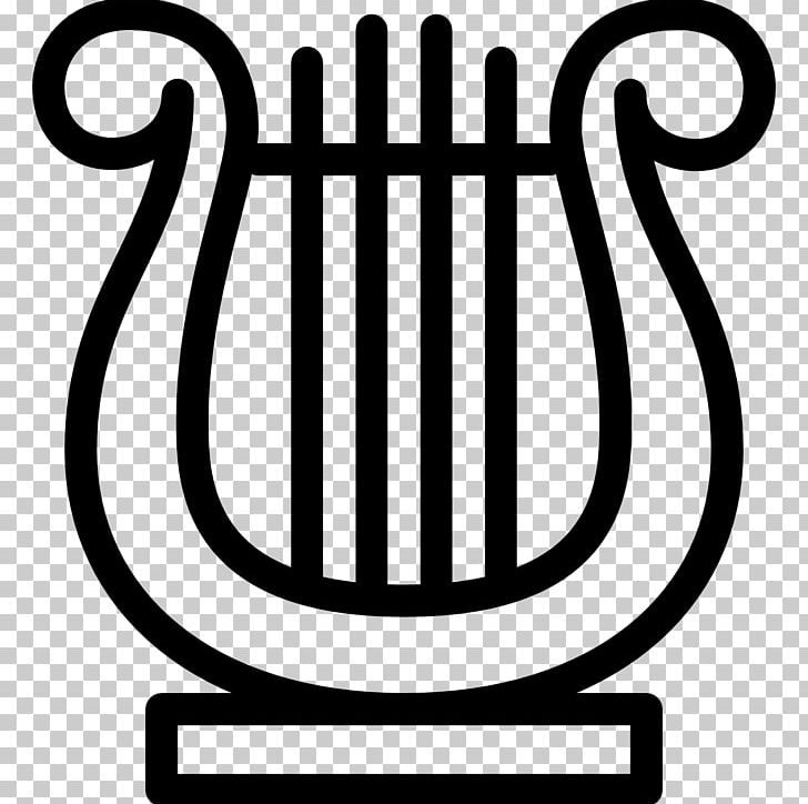 Lyre Computer Icons Musical Instruments Harp PNG, Clipart, Area, Black And White, Computer Icons, Download, Drums Free PNG Download