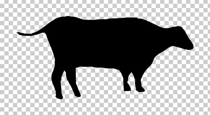 Cattle Silhouette Drawing PNG, Clipart, Black, Black And White, Bull, Cattle, Cattle Like Mammal Free PNG Download