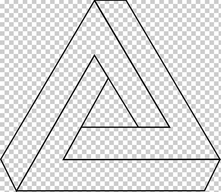Penrose Triangle Geometry PNG, Clipart, Angle, Area, Art, Black, Black And White Free PNG Download