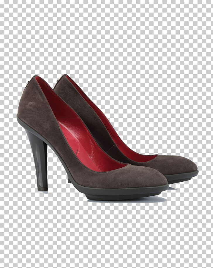 Suede Heel Red Shoe Pump PNG, Clipart, Accessories, Basic Pump, Brown ...