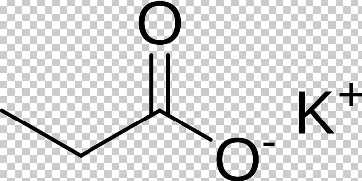Potassium Propanoate Potassium Acetate Propionic Acid PNG, Clipart, Acid, Angle, Area, Black, Black And White Free PNG Download