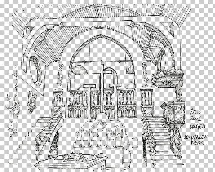Jeruzalemkerk Architecture Drawing Sketch PNG, Clipart, Artwork, Cartoon, Engineering, Floor Plan, Hand Drawn Free PNG Download