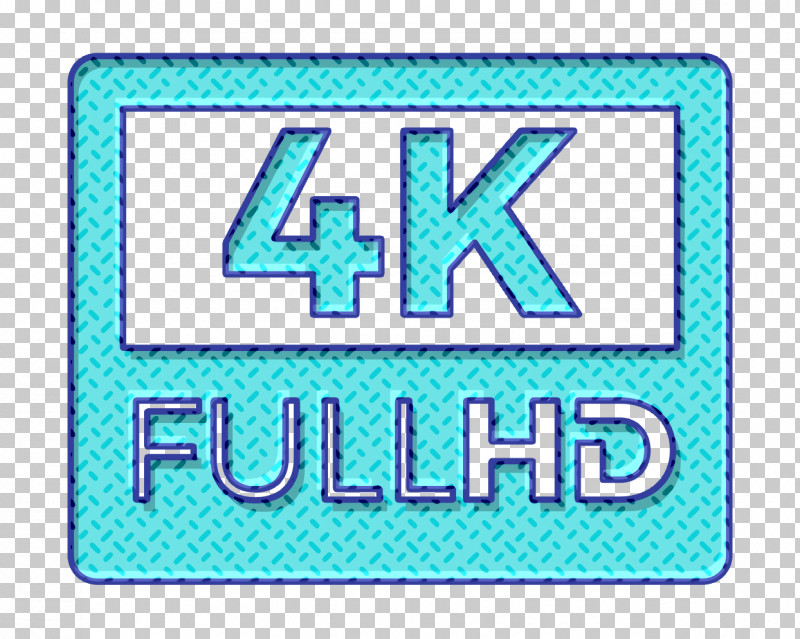 Cinema Icon 4K FullHD Icon Technology Icon PNG, Clipart, Cinema Icon, Cinematography Icon, Electric Blue M, Geometry, Line Free PNG Download