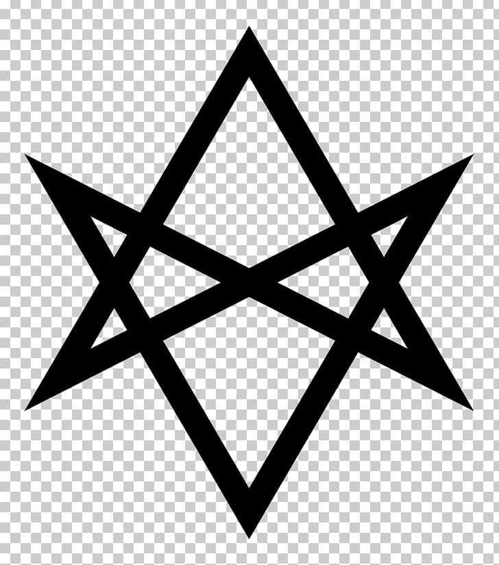 Unicursal Hexagram Thelema Symbol Ceremonial Magic PNG, Clipart, Aleister Crowley, Angle, Black, Black And White, Brief Free PNG Download