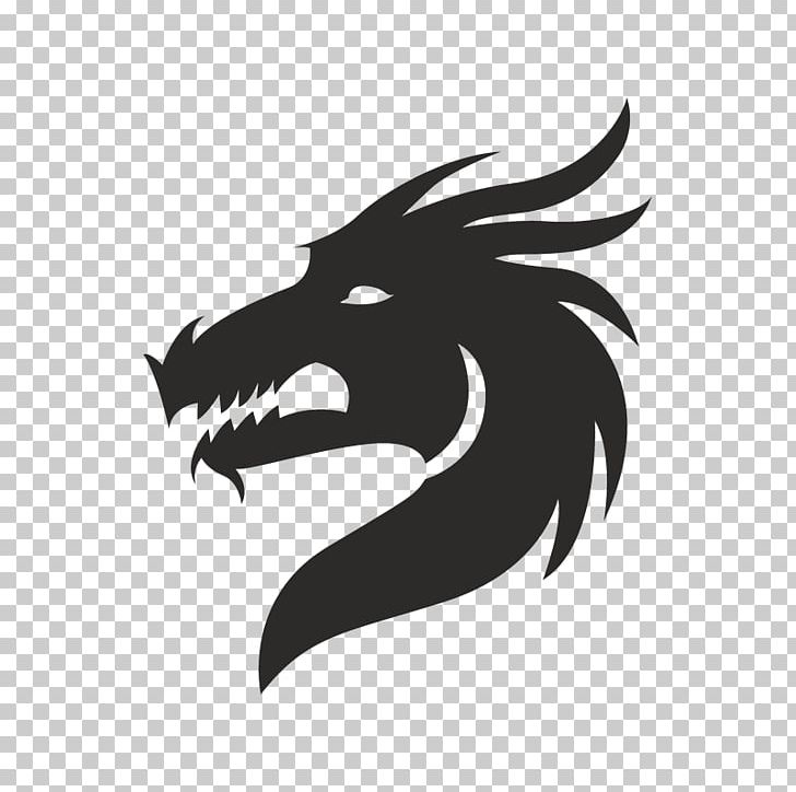 Dragon Silhouette PNG, Clipart, Black And White, Chinese Dragon, Download, Dragon, Dragon Head Free PNG Download