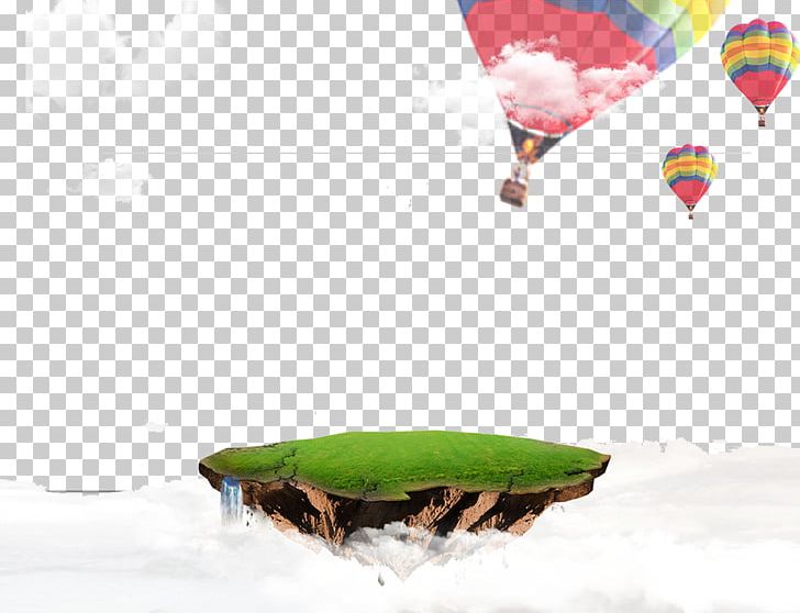 Floating Island Hot Air Balloon PNG, Clipart, Air, Balloon, Computer, Computer Wallpaper, Float Free PNG Download