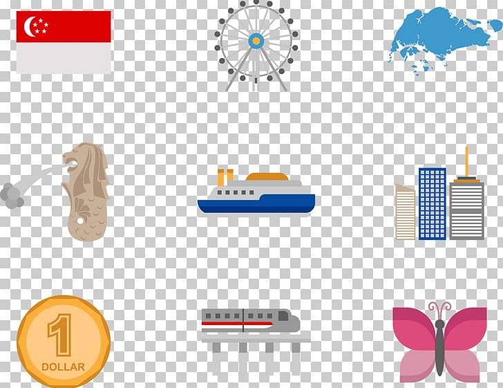 Singapore Logo Illustration PNG, Clipart, Brand, Building, Cartoon Pirate Ship, Cityscape, Coin Free PNG Download