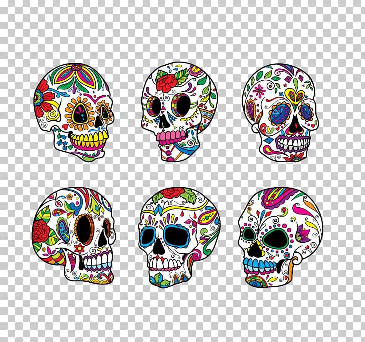 Calavera Skull Illustration PNG, Clipart, Art, Bone, Calavera, Color, Day Of The Dead Free PNG Download