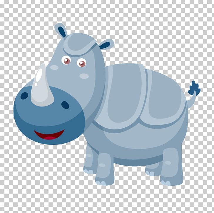 Hippopotamus Rhinoceros Animal PNG, Clipart, Animals, Animation, Balloon Cartoon, Blue, Blue Abstract Free PNG Download