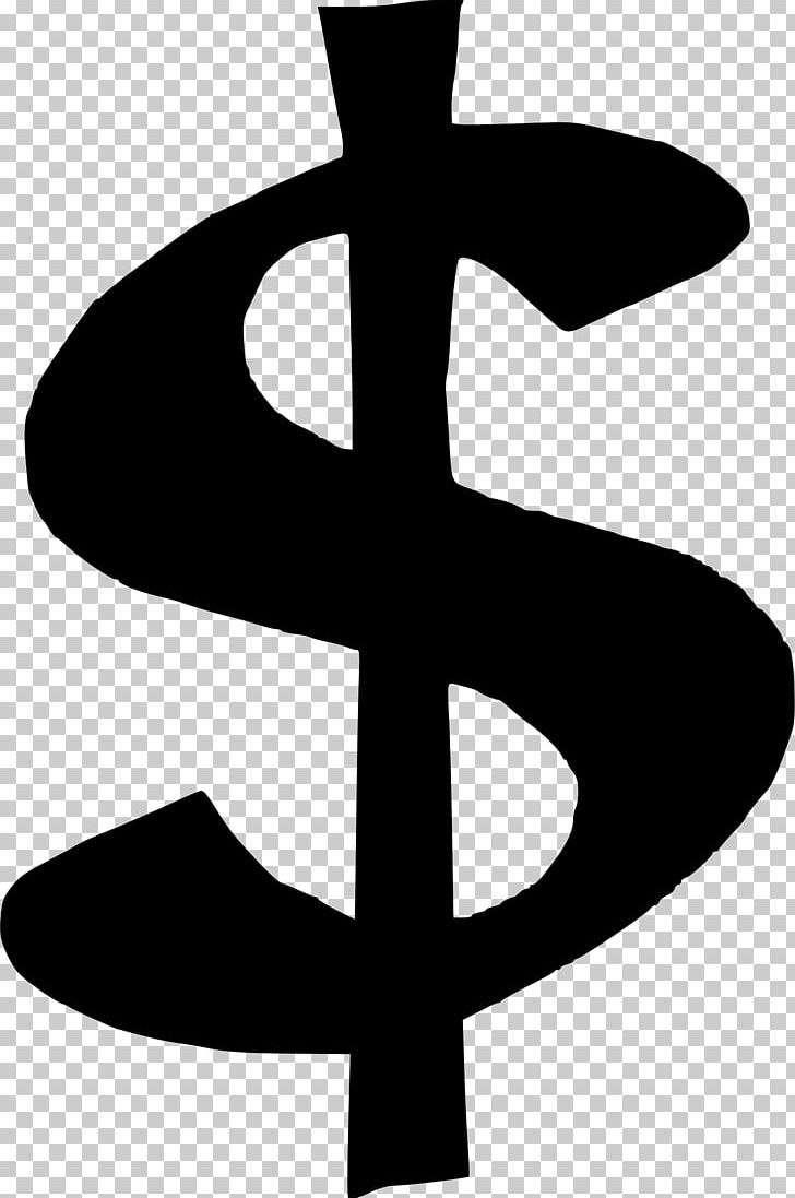 Dollar Sign Currency Symbol Money PNG, Clipart, Black And White, Clip Art, Computer Icons, Cross, Currency Free PNG Download