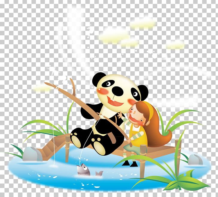 Giant Panda Illustration PNG, Clipart, Angling, Cartoon, Clip Art, Cuteness, Drawing Free PNG Download