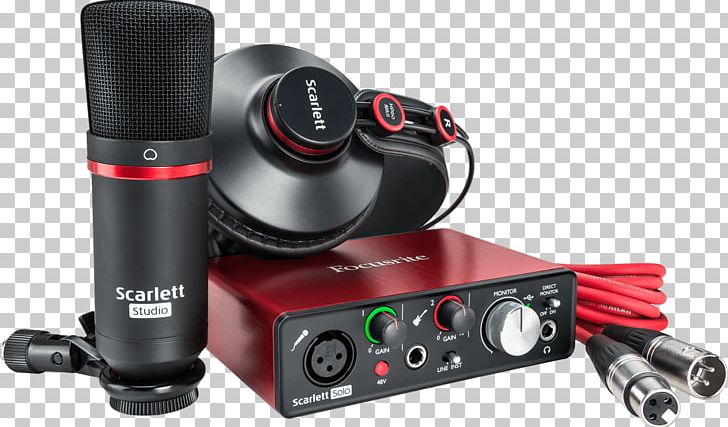 Microphone Focusrite Recording Studio Sound Recording And Reproduction Music PNG, Clipart, Ableton Live, Audio, Audio Equipment, Camera Accessory, Electronics Free PNG Download