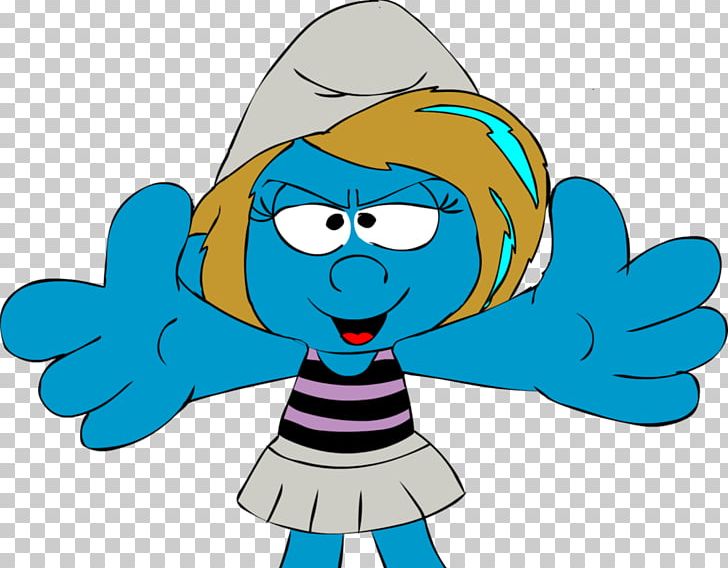 smurfette and vexy blue