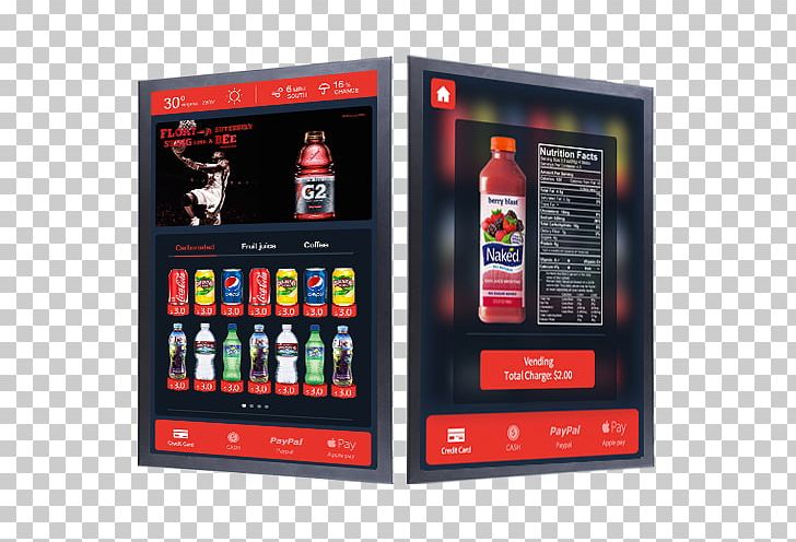 Vending Machines Display Device Touchscreen User Interface Interactivity PNG, Clipart, Advertising, Brand, Computer Monitors, Computer Software, Display Advertising Free PNG Download