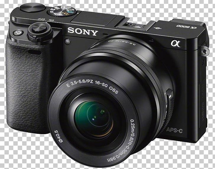 Sony α6000 Mirrorless Interchangeable-lens Camera Kit Lens Sony E PZ 16-50mm F/3.5-5.6 OSS PNG, Clipart, 6000, Active Pixel Sensor, Apsc, Camera, Camera Accessory Free PNG Download
