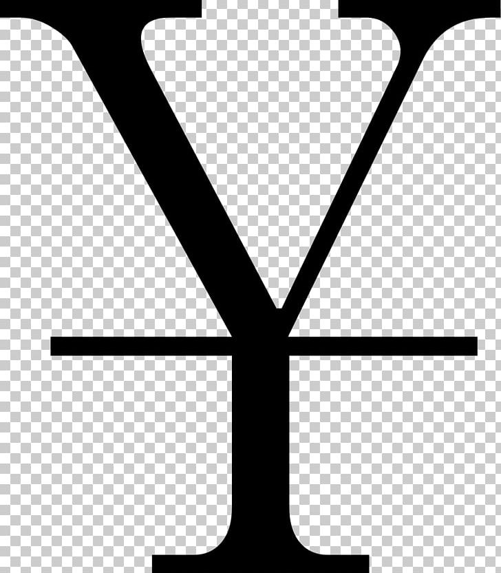 Yen Sign Renminbi Currency Symbol Japanese Yen PNG, Clipart, Ampersand, At Sign, Black And White, Character, Currency Free PNG Download