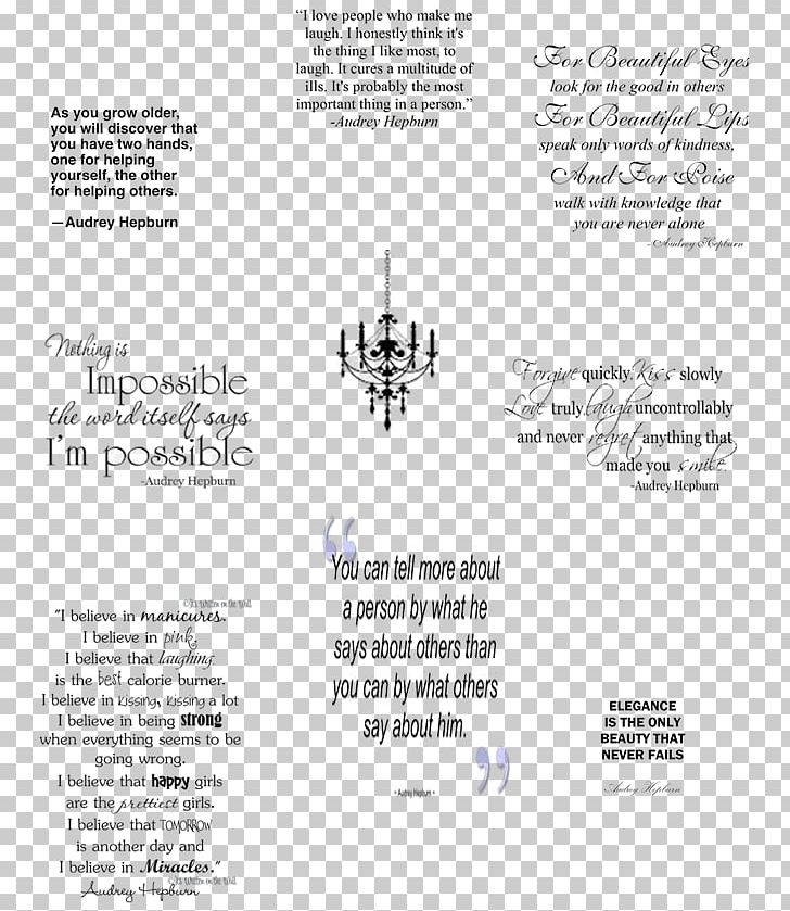 Document Decal White Saying Quotation PNG, Clipart, Area, Audrey Hepburn, Beauty Parlor, Black And White, Brand Free PNG Download