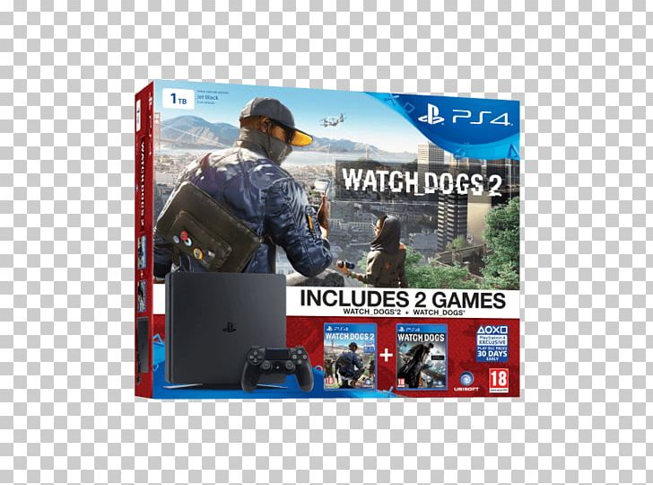 Watch Dogs 2 Sony PlayStation 4 Pro Sony PlayStation 4 Slim Game PNG, Clipart, Advertising, Brand, Display Advertising, Game, Multimedia Free PNG Download