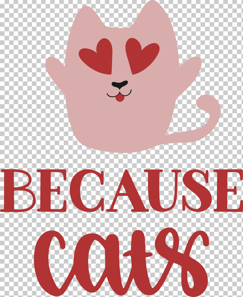 Because Cats PNG, Clipart, Cartoon, Cat, Character, Heart, Logo Free PNG Download