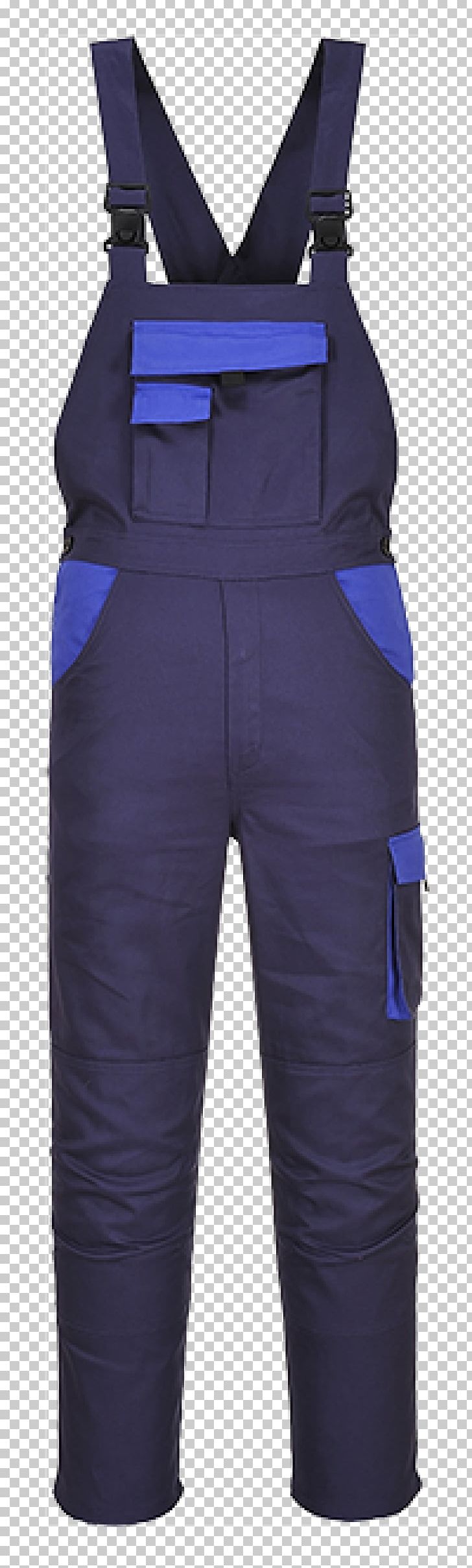 Overall Clothing Pants Pocket Portwest PNG, Clipart, Bib, Blue, Boilersuit, Brace, Braces Free PNG Download