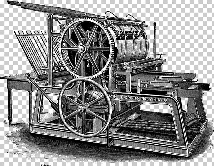 Rotary Printing Press Invention Letterpress Printing PNG, Clipart, Assembly Line, Black And White, Cai Lun, Cart, History Free PNG Download
