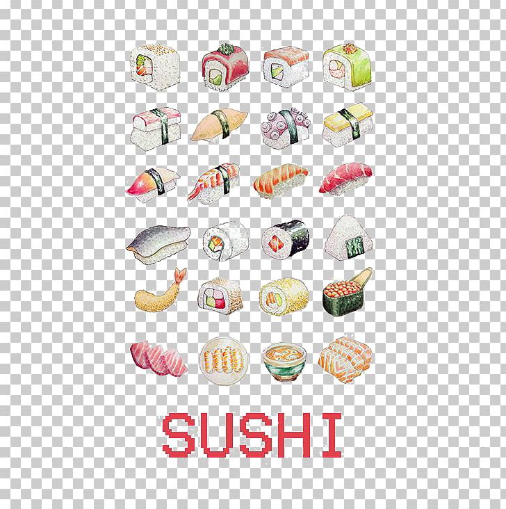 Sushi Japanese Cuisine Sashimi Ramen Drawing PNG, Clipart, Art, Cartoon Sushi, Cute Sushi, Drawing, Fish Free PNG Download