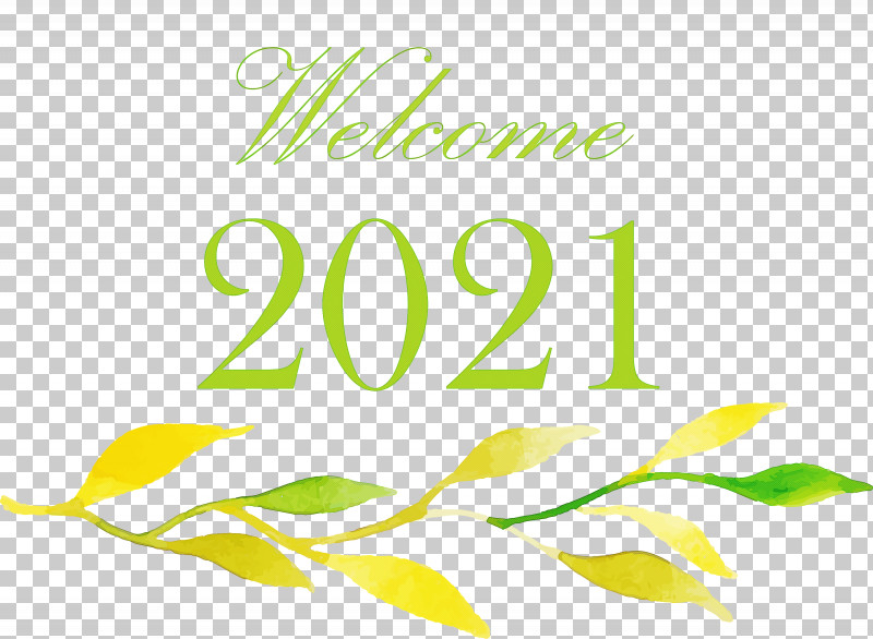 Happy New Year 2021 Welcome 2021 Hello 2021 PNG, Clipart, Baskerville, Biology, Green, Happy New Year, Happy New Year 2021 Free PNG Download