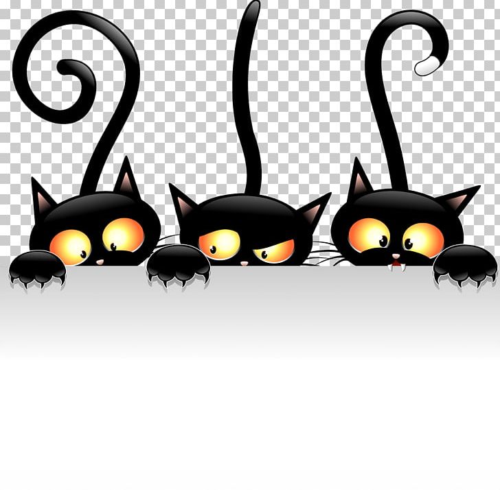 Black Cat Drawing Cartoon PNG, Clipart, Animals, Art, Bicolor Cat, Black Cat, Canvas Print Free PNG Download