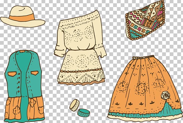 Dress Clothing Skirt Drawing PNG, Clipart, Blouse, Bohochic, Collocation, Costume Design, Download Free PNG Download