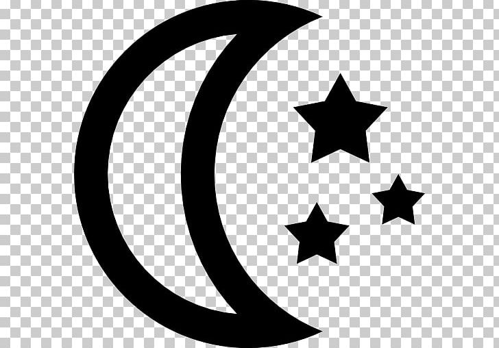 Star And Crescent Lunar Phase Symbol Moon PNG, Clipart, Black, Black And White, Circle, Computer Icons, Fivepointed Star Free PNG Download