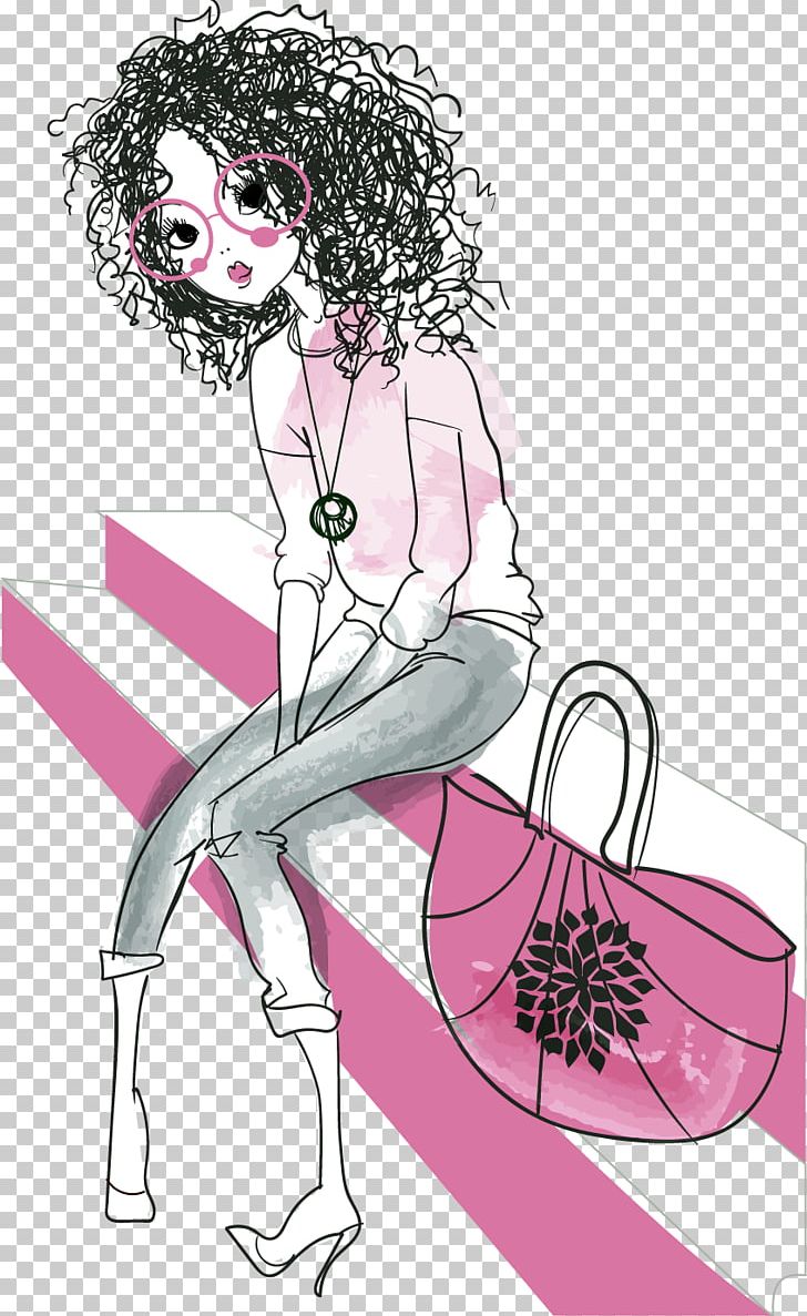 Girl Drawing Hipster Illustration PNG, Clipart, Baby Girl, Cartoon, Fashion Design, Fashion Girl, Fashion Illustration Free PNG Download
