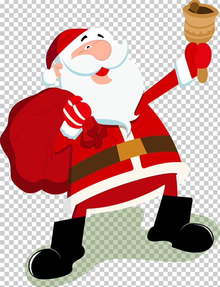 Santa Claus Christmas Cartoon PNG, Clipart, Art, Bells, Cartoon, Cartoon Character, Cartoon Eyes Free PNG Download