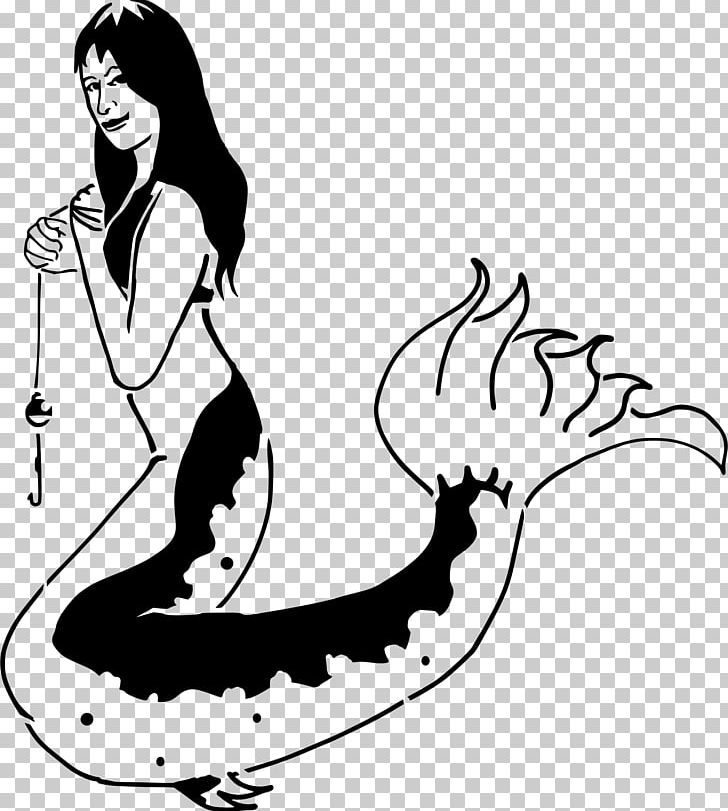Computer Icons Mermaid PNG, Clipart, Arm, Art, Artwork, Black, Black And White Free PNG Download