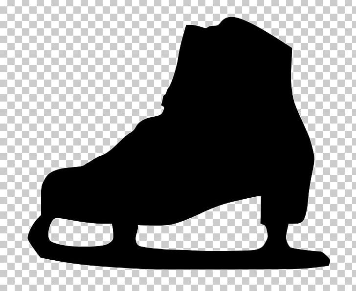 Ice Skating Roller Skating Silhouette PNG, Clipart, Animals, Black, Black And White, Figure Skating, Footwear Free PNG Download