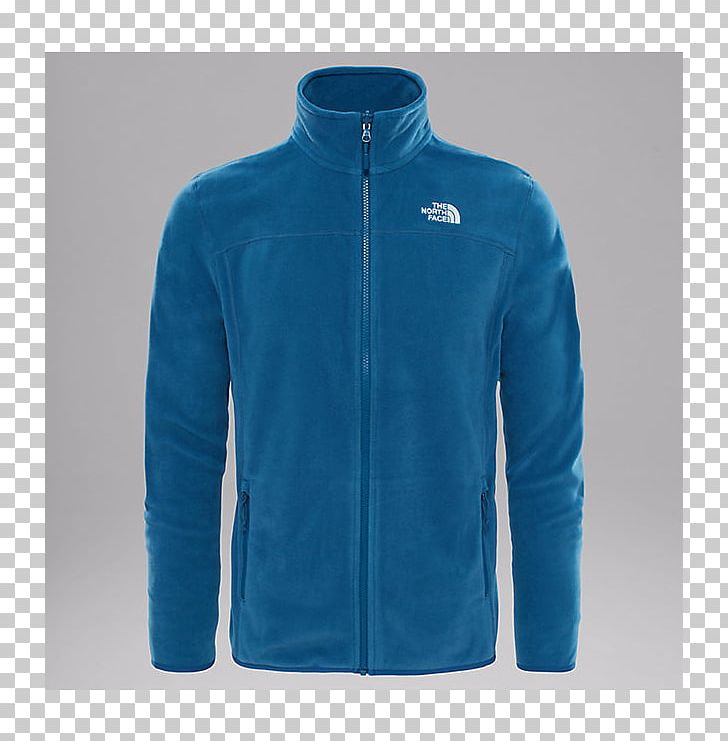 T-shirt Jacket The North Face 100k Polar Fleece PNG, Clipart, Blue, Clothing, Coat, Cobalt Blue, Electric Blue Free PNG Download