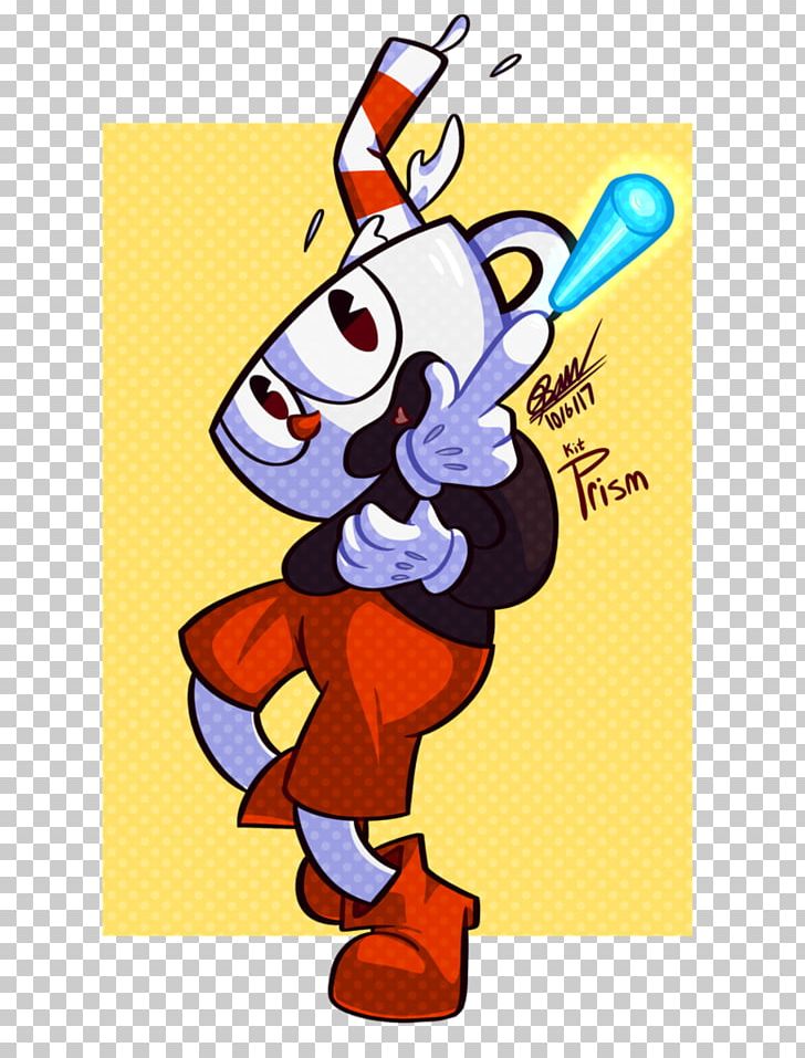 Cuphead Clipart Main Character in Cupheadshow (Instant Download) 