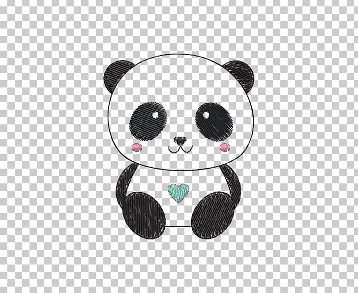 Giant Panda Bear Embroidery Drawing Cuteness PNG, Clipart, Animals, Askartelu, Bear, Contorno, Craft Free PNG Download