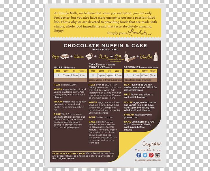 Muffin Cupcake Chocolate Brownie Baking Mix PNG, Clipart, Advertising, Almond Meal, Baking, Baking Mix, Biscuits Free PNG Download