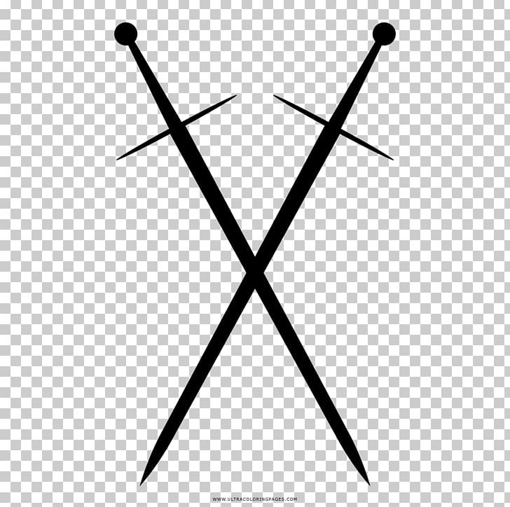 Middle Ages Crusades Sword Weapon Knight PNG, Clipart, Angle, Black And White, Body Armor, Circle, Coloring Book Free PNG Download
