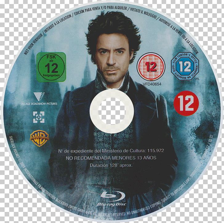 Robert Downey Jr. Sherlock Holmes Compact Disc Blu-ray Disc Film PNG, Clipart, Bluray Disc, Compact Disc, Data Storage Device, Digital Copy, Dvd Free PNG Download