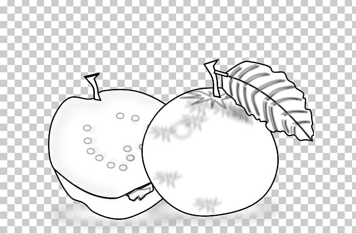 guava clip art black and white