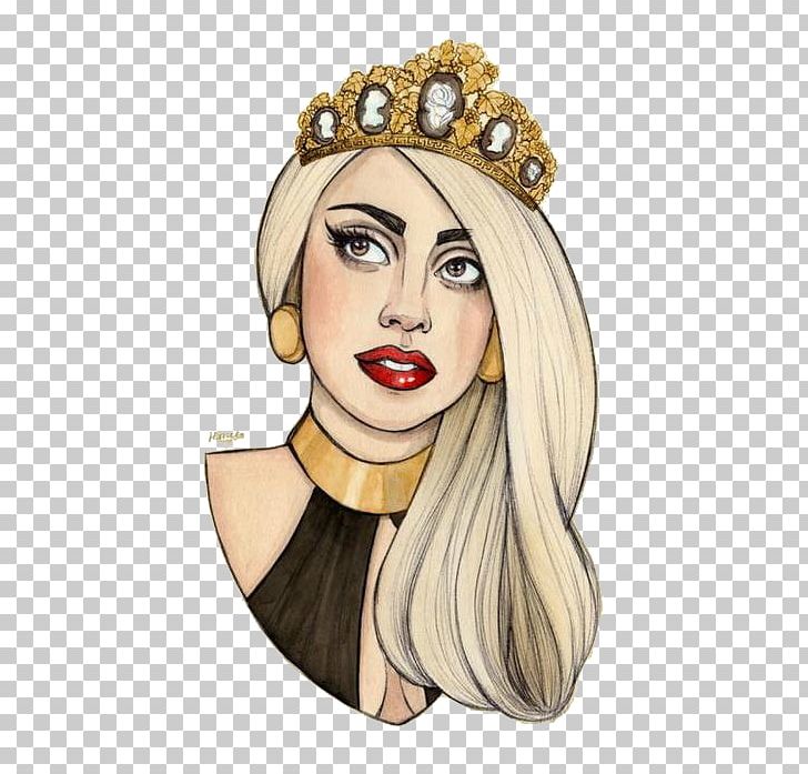 Lady Gaga Drawing Fan Art PNG, Clipart, Art, Artpop, Born This Way, Brown Hair, Caricature Free PNG Download